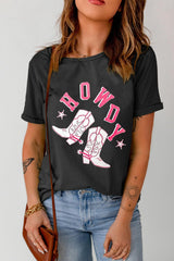 HOWDY Cowboy Boots Graphic Tee - Flyclothing LLC