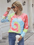 Printed Round Neck Raglan Sleeve Tee - Trendsi - Flyclothing LLC