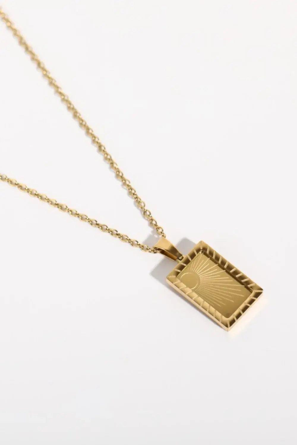 Stainless Steel 18K Gold-Plated Necklace - Trendsi - Flyclothing LLC