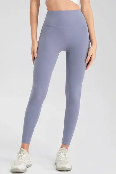 High Waist Skinny Active Pants - Trendsi - Flyclothing LLC
