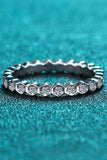 Moissanite 925 Sterling Silver Eternity Ring - Trendsi