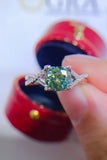 1 Carat Moissanite 925 Sterling Silver Ring - Trendsi