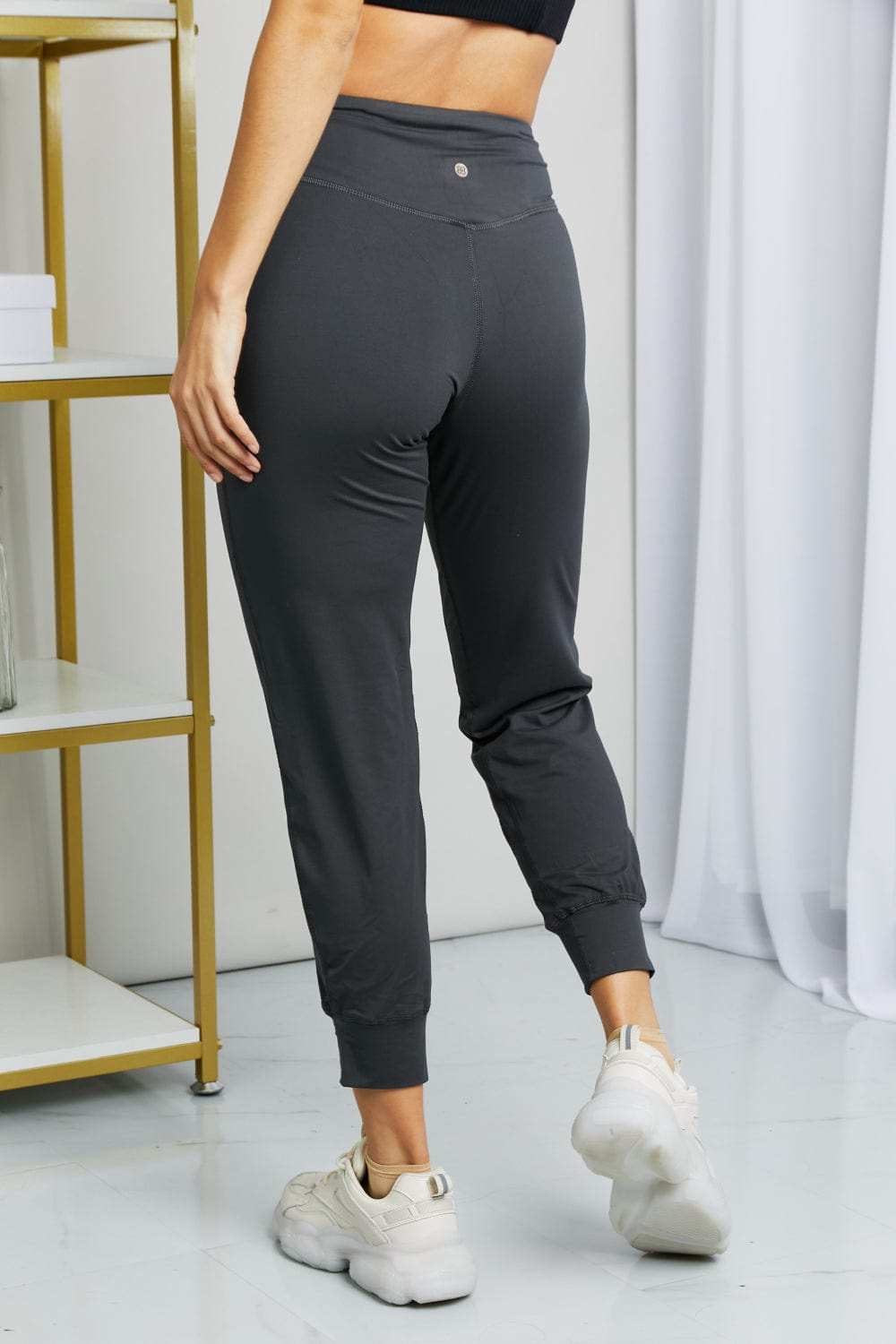 Leggings Depot Full Size Wide Waistband Cropped Joggers - Trendsi - Flyclothing LLC