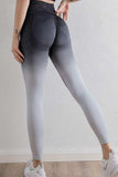 Gradient High Waist Sports Leggings - Trendsi - Flyclothing LLC