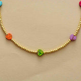 Heart Shape Natural Stone Necklace - Trendsi - Flyclothing LLC