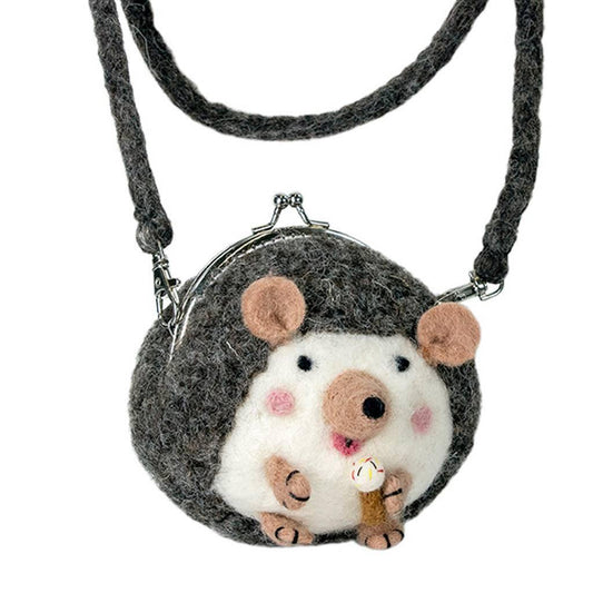 Critter Purse : Harper Hedgehog - Wild Woolies (P) - Wild Woolies (P)
