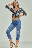 Cat Print Button-Up Shirt - Trendsi - Flyclothing LLC