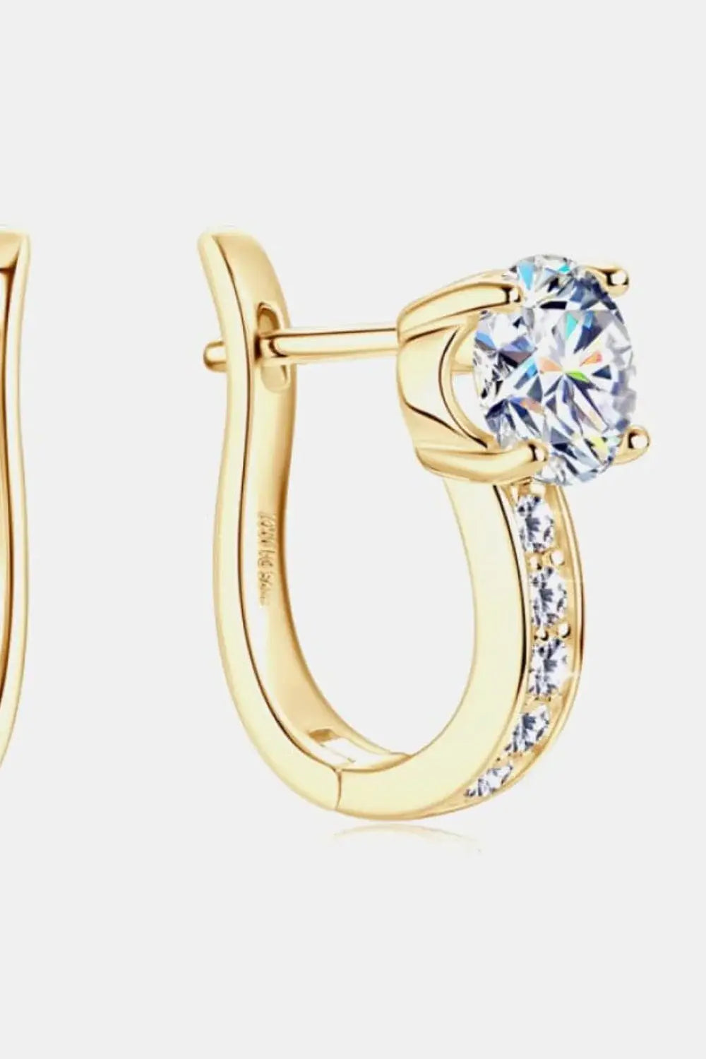 2 Carat Moissanite 925 Sterling Silver Earrings - Trendsi - Flyclothing LLC