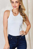 Basic Bae Full Size Round Neck Racerback Tank - Trendsi - Flyclothing LLC