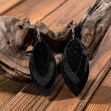 PU Leather Drop Earrings - Trendsi - Flyclothing LLC