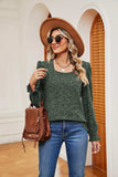 Square Neck Puff Sleeve Top - Trendsi - Flyclothing LLC