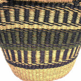 Bolga Tote, Neutrals with Leather Handle - 14-inch - Gitzell - Flyclothing LLC