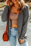 Long Sleeve Dropped Shoulder Caradigan with Pocket - Trendsi - Flyclothing LLC
