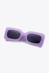 Polycarbonate Frame Rectangle Sunglasses - Trendsi - Flyclothing LLC