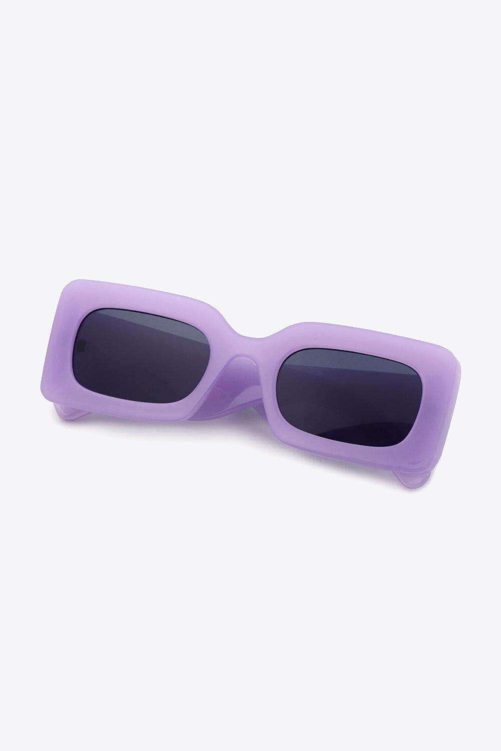 Polycarbonate Frame Rectangle Sunglasses - Trendsi - Flyclothing LLC