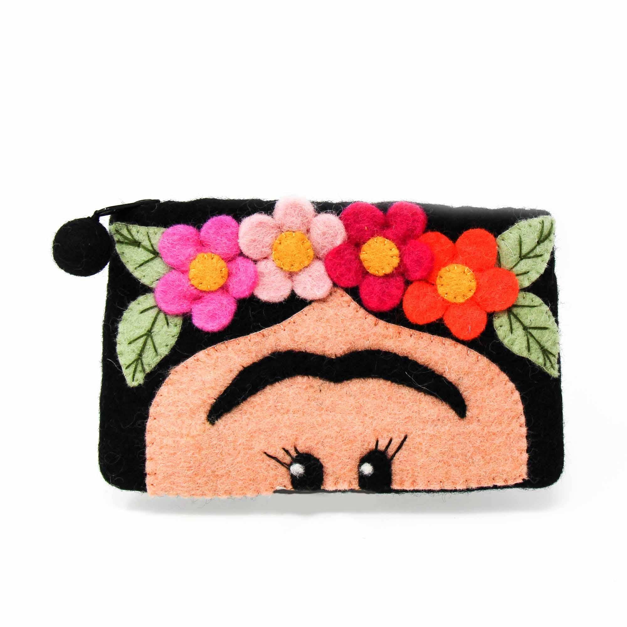 Hand Crafted Felt: Frida Pouch - Global Groove Direct