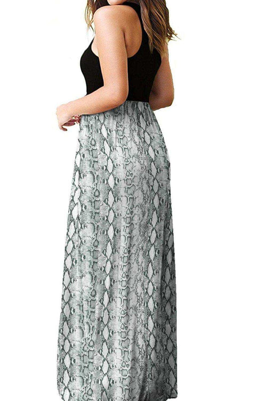 Empire Waist Sleeveless Dress with Pockets - Trendsi - Flyclothing LLC