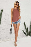 Grecian Neck Knit Tank - Trendsi - Flyclothing LLC