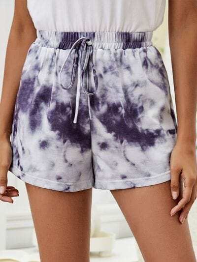 Printed Elastic Waist Shorts - Trendsi - Flyclothing LLC