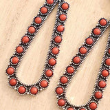 Alloy Beaded Teardrop Earrings - Trendsi - Flyclothing LLC