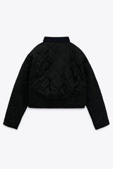 Snap Down Baseball Collar Jacket - Flyclothing LLC