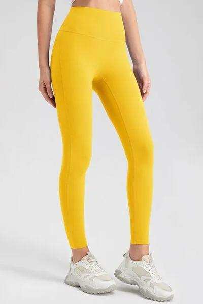 High Waist Skinny Active Pants - Trendsi - Flyclothing LLC