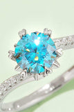 1 Carat Moissanite 925 Sterling Silver Ring - Trendsi - Flyclothing LLC