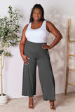 Double Take Full Size Smocked Wide Waistband Wide Leg Pants - Trendsi - Flyclothing LLC