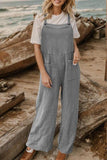 Full Size Wide Leg Front Pocket Jumpsuit - Trendsi