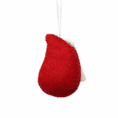 Hand Felted Christmas Ornament: Santa - Global Groove (H) - Global Groove