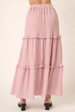 Mittoshop Drawstring High Waist Frill Skirt - Trendsi - Flyclothing LLC