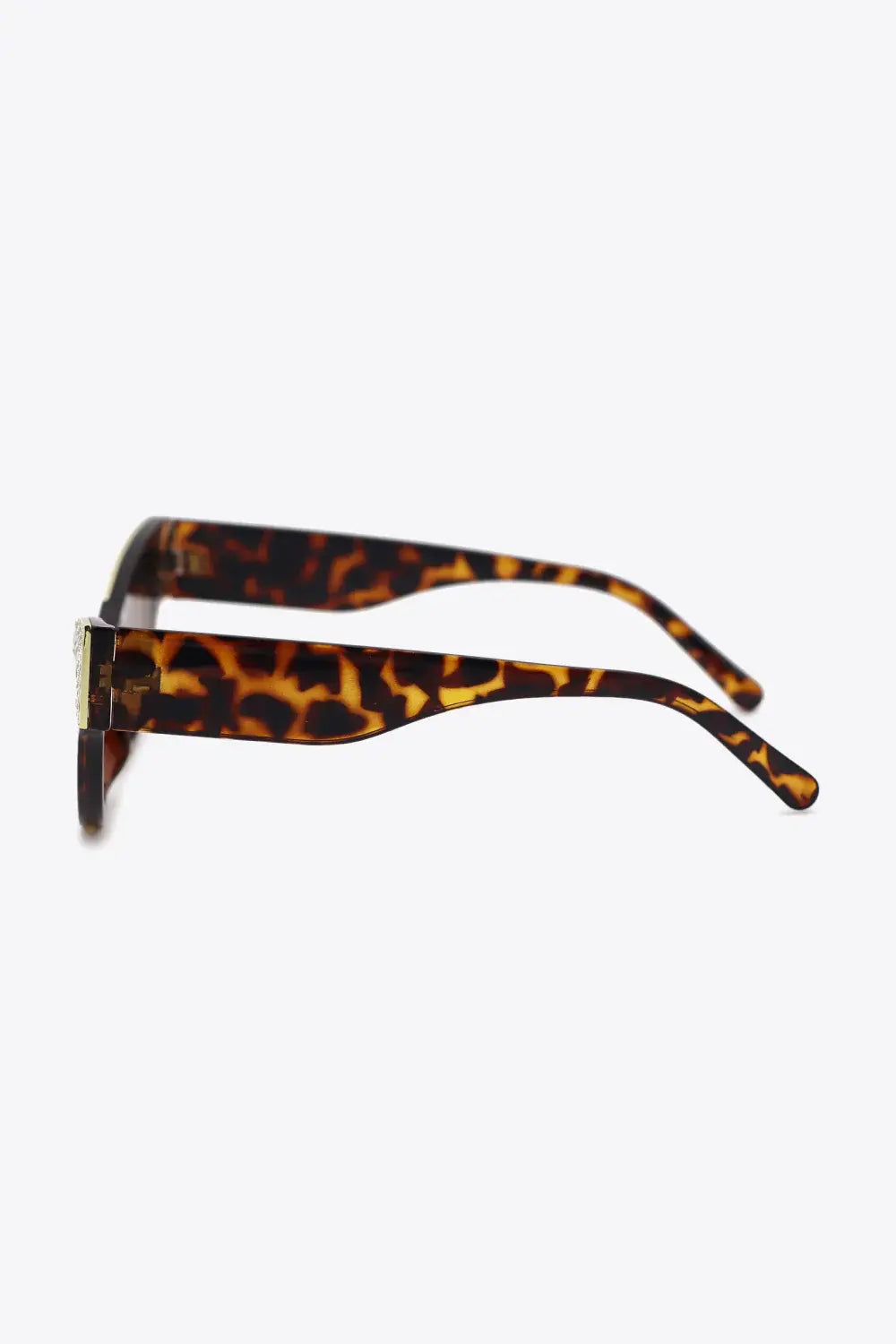 UV400 Rhinestone Trim Cat-Eye Sunglasses - Trendsi - Flyclothing LLC
