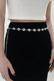 Rhinestone Decor Zinc Alloy Belt - Trendsi