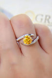 1 Carat Moissanite 925 Sterling Silver Ring - Trendsi
