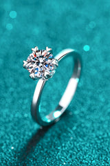 Pleasant Surprise 925 Sterling Silver 1 Carat Moissanite Ring - Trendsi