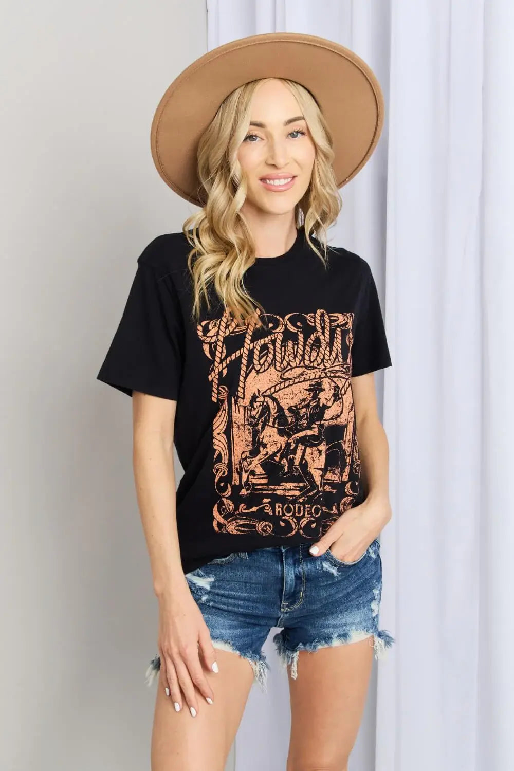 mineB Full Size Graphic Round Neck Tee - Trendsi - Flyclothing LLC
