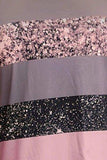Color Block Decorative Button T-Shirt - Trendsi - Flyclothing LLC