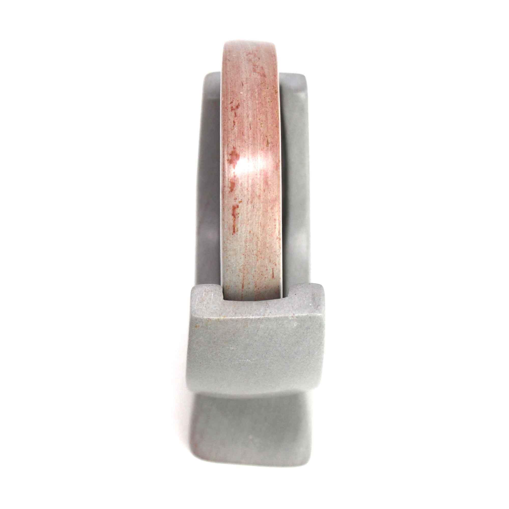 Compass Soapstone Sculpture, Light Gray Stone - SMOLArt
