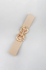 Zinc Alloy Buckle Elastic Belt - Trendsi - Flyclothing LLC