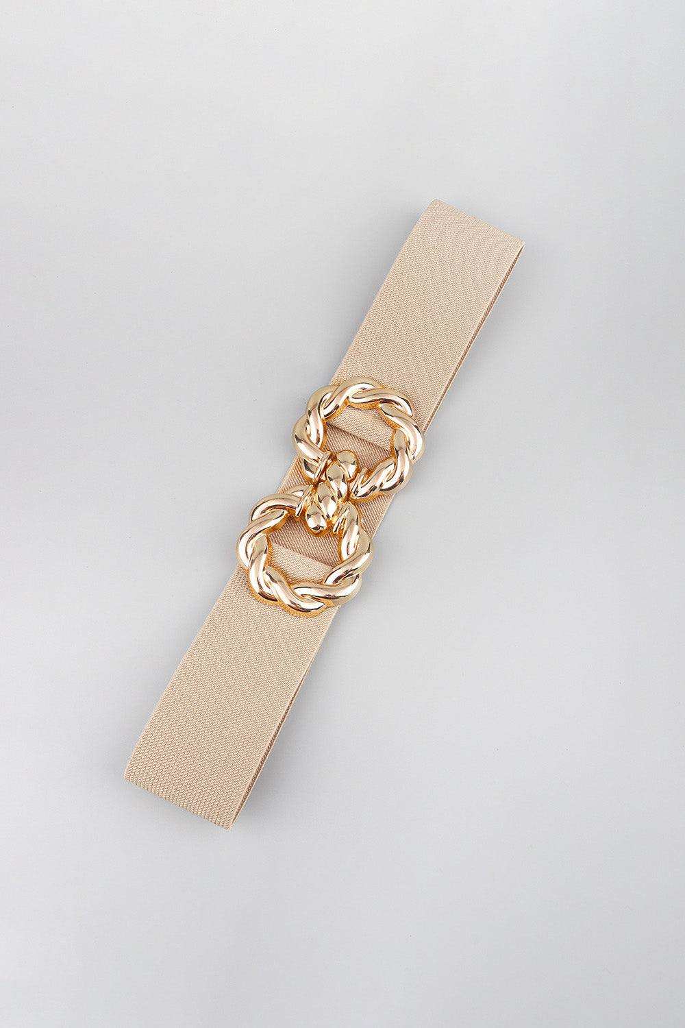 Zinc Alloy Buckle Elastic Belt - Trendsi - Flyclothing LLC