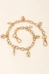 Sea Element Charm Iron Chain Belt - Trendsi - Flyclothing LLC