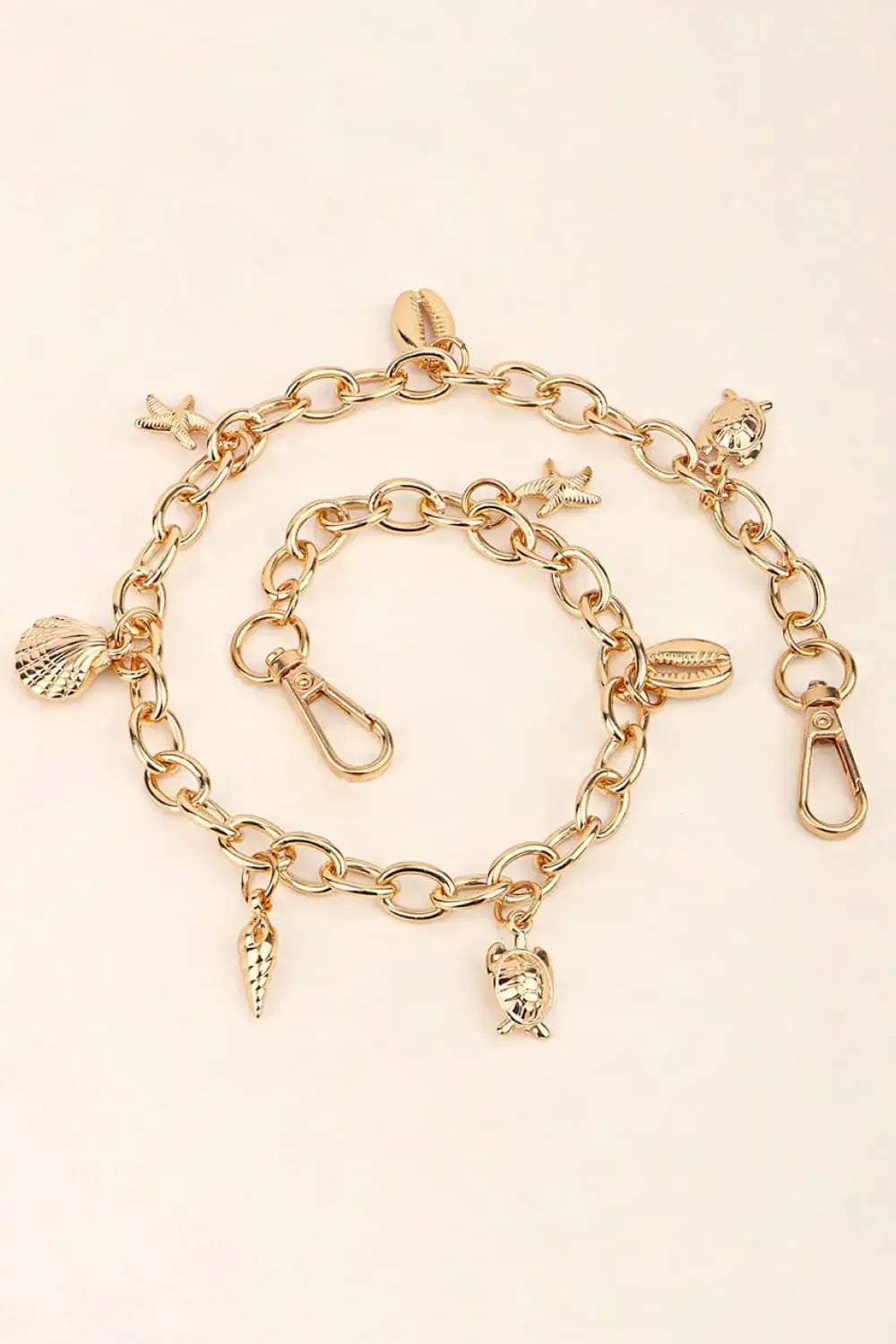 Sea Element Charm Iron Chain Belt - Trendsi - Flyclothing LLC