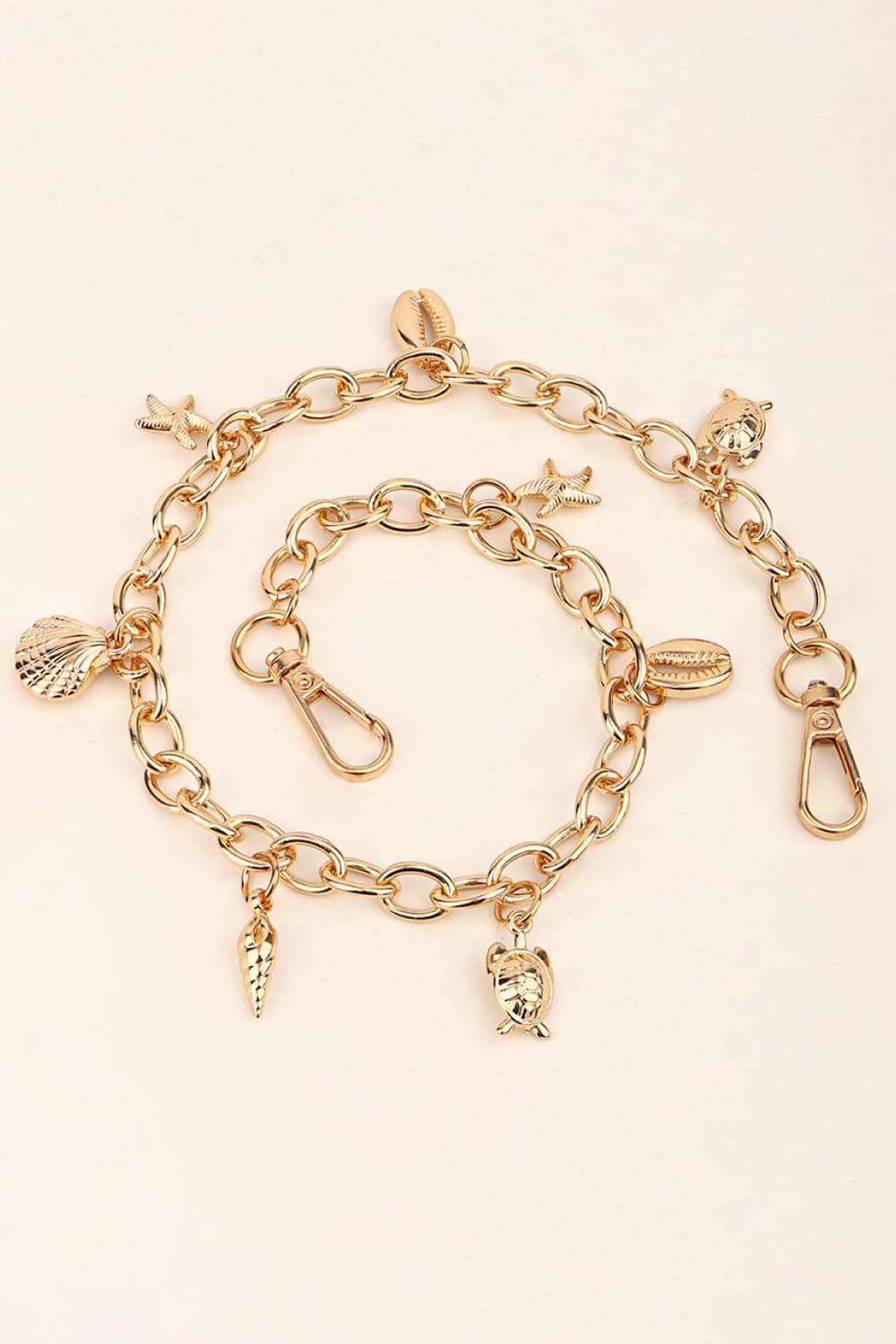 Sea Element Charm Iron Chain Belt - Trendsi - Flyclothing LLC