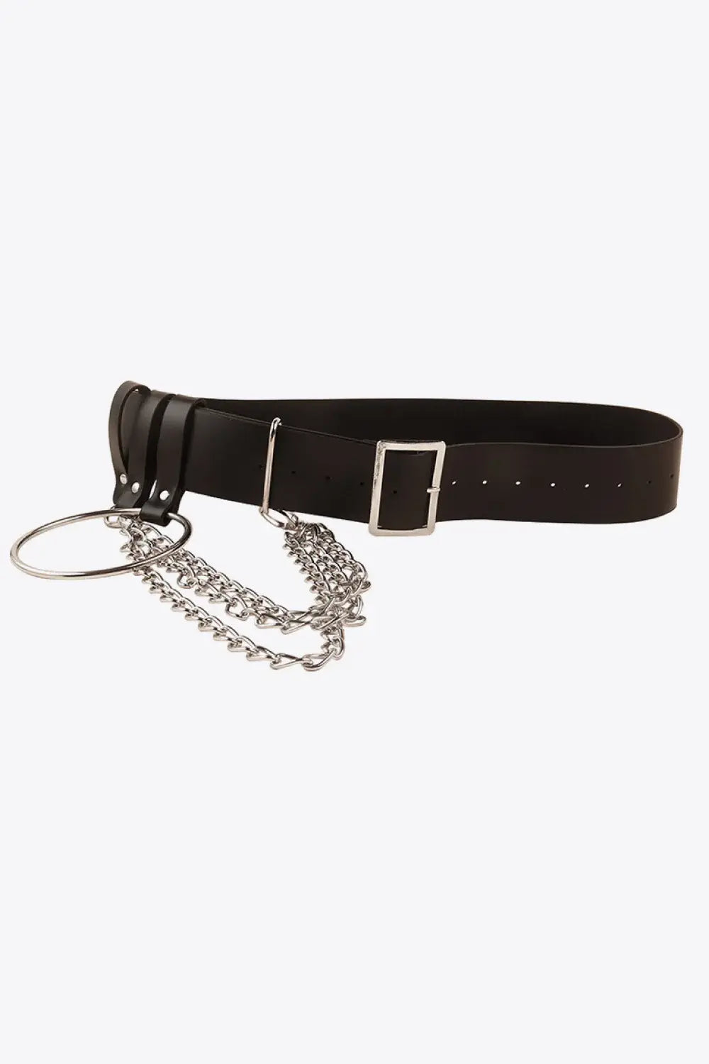 PU Belt with Chain - Trendsi - Flyclothing LLC