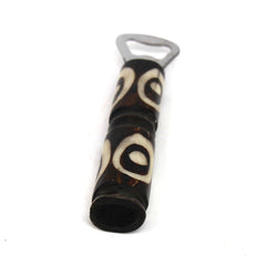 African Batik Bone Bottle Opener, Mixed Designs - Jedando