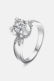2 Carat Moissanite 925 Sterling Silver Ring - Trendsi