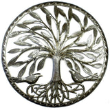 Tree of Life with Two Birds Metal Wall Art - Croix des Bouquets - Croix des Bouquets