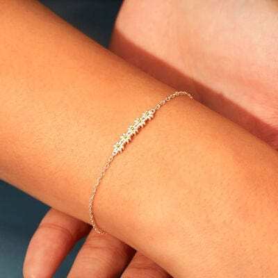 Daisy Shape Spring Ring Closure Bracelet - Trendsi - Flyclothing LLC