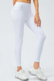 Wide Waistband Slim Fit Active Leggings - Trendsi - Flyclothing LLC