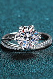 3 Carat Moissanite 6-Prong Ring - Trendsi